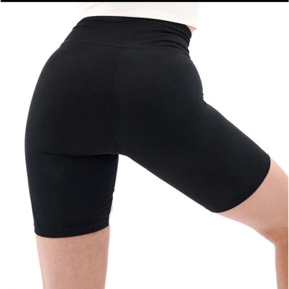 NWT P.E Nation Studio Soft Sprint Time Bike Shorts Black Pink White Stripe XS - Picture 3 of 6